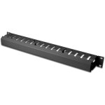DIGITUS Rangierpanel 1HE Abnehmbare Rückblende schwarz