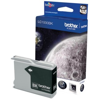 Brother Tinte LC-1000BK Schwarz bis zu 500 Seiten nach ISO 24711