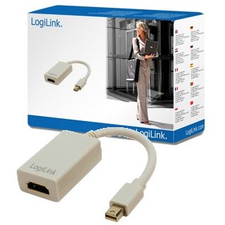Logilink Mini DisplayPort to HDMI Adapter. 0.15m. weiß