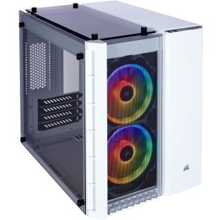 MIDI Corsair Crystal Series 280X RGB weiß. Glasfenster