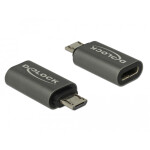 DELOCK Adapter USB 2.0 Micro-B Stecker zu USB Type-C 2.0...