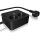 Steckdosenleiste Doppelsteckdose + 2x USB-Port ICY BOX Black