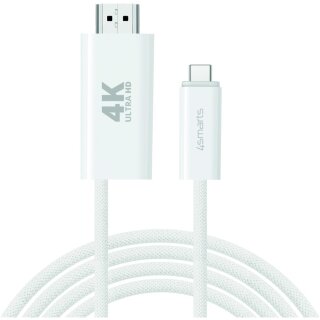 4smarts USB-C auf HDMI Kabel PD 2m. wei