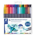 STAEDTLER Fasermaler Doppelspitze wasserverm.36ST