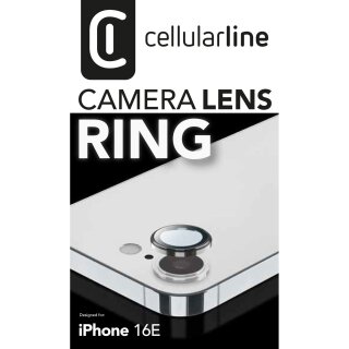 Cellularline Camera Lens Protection Ring fr iPhone 16e Clear