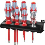 Wera 3160 i/7 Schraubendreher- Satz. Edelstahl + Rack
