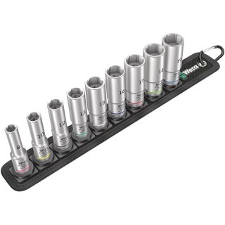Wera Belt B Deep 1 Steckschl. Einsatz-Satz. 3/8
