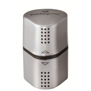 FABER-CASTELL Dreifachspitzdose Grip 2001 silber