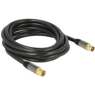 DELOCK Kabel IEC Stecker > IEC Buchse RG-6/U 3m