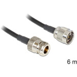 DELOCK Antennenkabel N Stecker > N Buchse LMR195 6m