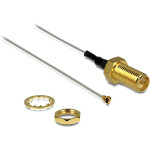 DELOCK Antennenkabel RP-SMA Buchse zum Einbau > MHF IV...