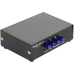 DELOCK Switch 4-port Audio / Video manuell bidirektional