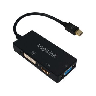 Logilink 4K Mini DisplayPort 1.2 zu DVI/HDMI/VGA Adapter
