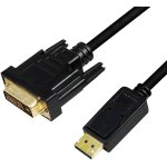 Logilink DisplayPort-Kabel DP 1.2 zu DVI 1.2 2.0m schwarz