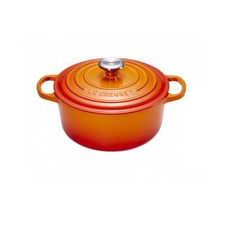 Le Creuset Signature Bräter rund 24 cm ofenrot