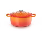 Le Creuset Signature Bräter rund 28 cm ofenrot