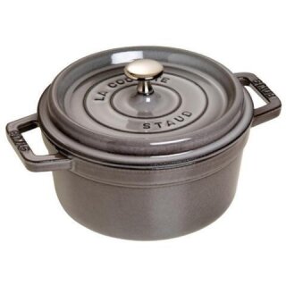 Staub La Cocotte 20cm rund. Graphit-grau. Gusseisen