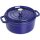 Staub La Cocotte 24cm rund dunkelblau. Gusseisen