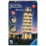 Ravensburger 3D Puzzle-Bauwerke Pisaturm bei Nacht