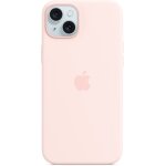 Silikon Case iPhone 15 Plus mit MagSafe (hellrosa)