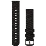 Garmin Ersatzarmband 20mm Nylon Schwarz/Schiefergrau...