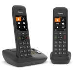 GIGASET C575A Duo schwarz schnurlos analog DECT 2...