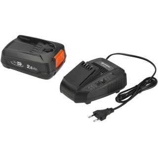 Gardena Starter-Kit P4A PBA 18V/45 2.5 Ah + AL 1830 CV
