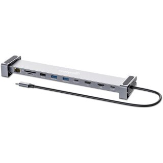 MANHATTAN 10-in-1 4K USB-C PD Dockingstation 2xHDMI