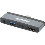 MANHATTAN USB-C PD auf HDMI 4-in-1 Mobile Dockingstation