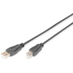 DIGITUS USB 2.0 Anschlusskabel Typ A -A St/St 0.5m. sw
