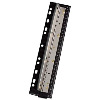WEDO Taschenlocher Business 4fach Metall mit Lineal