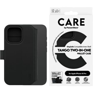 CARE Tango Wallet Case MagSafe iPhone 16 Pro schwa