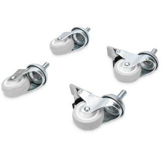 DIGITUS Laufrollen 4x Rollen 2x feststellbar 250kg pro Rolle