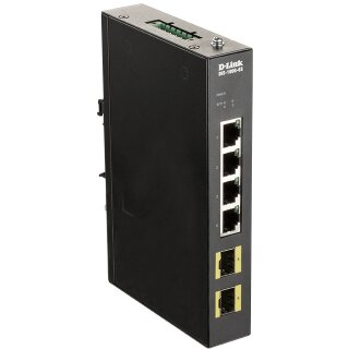 D-Link DIS-100G-6S 4-Port Gigabit Industrie Switch
