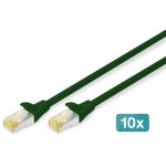 DIGITUS CAT 6A S/FTP Patchkabel. 10 Stück. 0.5m....