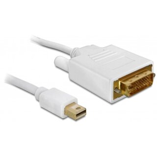 DELOCK Kabel DP mini St DVI St 2m weiss DL