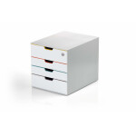 DURABLE Schubladenbox VARICOLOR Mix 4 Fächer SAFE...