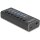 DELOCK 7 Port USB Hub mit 4 Ports 10 Gbps und 4 Schnellladeports 5 Gbps mit Schalter und Beleuchtung