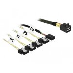 DeLock Mini SAS HD SFF-8643 > 4 x SATA 7 Pin +...