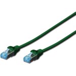 DIGITUS Patchkabel RJ45 SF/UTP Cat5e 1.00m grün...