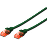 DIGITUS CAT 6 U/UTP Patchkabel - LSZH. 0.25m. grün