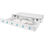 DIGITUS LWL Spleißbox 1HE bestückt 6x LC DX...