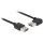 DELOCK Kabel EASY USB 2.0-A links/rechts gewinkelt Stecker > Stecker 1m