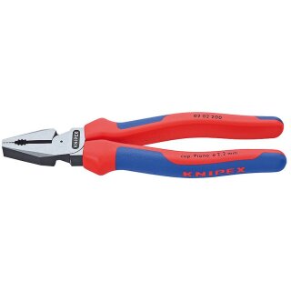 KNIPEX Kraft-Kombizange schwarz atramentiert poliert 200 mm
