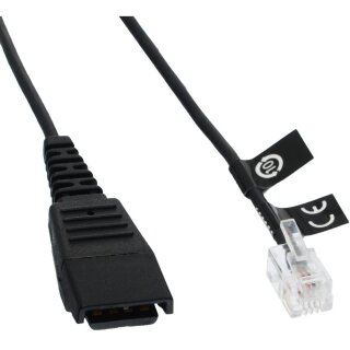 QD to RJ10 coiled 0.5-2meters Siemens compatibility