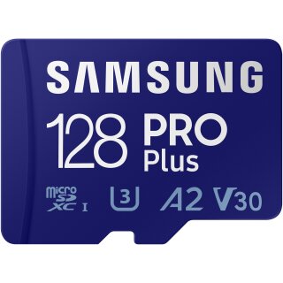 CARD Samsung PRO Plus - 128 GB - MicroXC - Klasse 10 - UHS-I - 160 MB/s - 120 MB/s