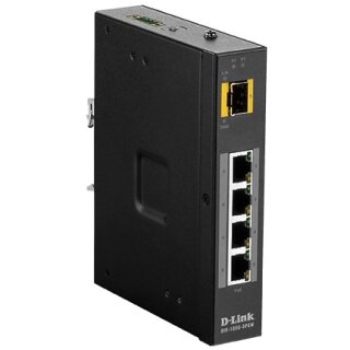 D-Link DIS-100G-5PSW 5-Port Gigabit PoE Industrie Switch
