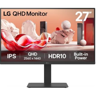 68,6cm/27" (2560x1440) LG 27BA54QB-B QHD DP 2x HDMI IPS Pivot 16:9 HDR10