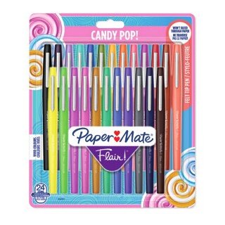 PAPER MATE Faserschreiber Flair Candy Pop 24er Blister M