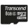 CARD microSD Card 8GB Transcend SDHC Class4 (ohne Adpater)